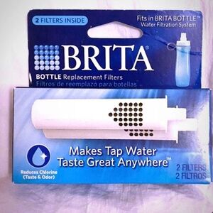 💞 New 2-pack Brita Water Bottle Filters